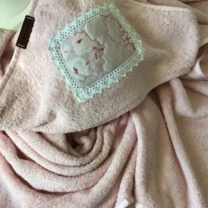 Açık Pembe Kundak Havlu - Görsel 4
