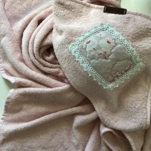 Açık Pembe Kundak Havlu