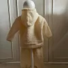 Peluş Ekru Kapüşonlu Takım - Görsel 5