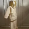 Peluş Ekru Kapüşonlu Takım - Görsel 3